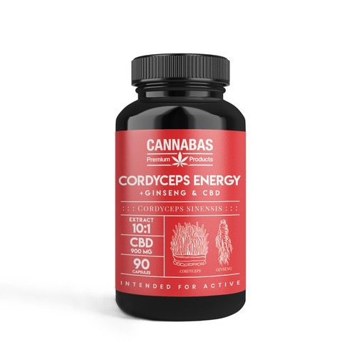Cannabas CBD capsules Cordyceps Energy