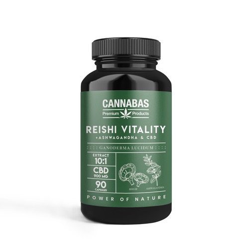 Cannabas CBD capsules Reishi Vitality